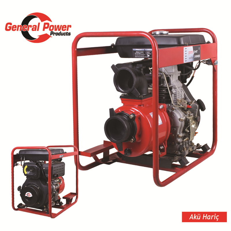 GENERAL POWER SU MOTORU DİZEL 4" 10 HP İPLİ-MARŞLI